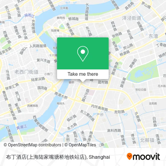 布丁酒店(上海陆家嘴塘桥地铁站店) map