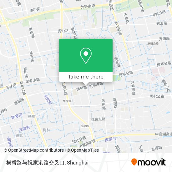 横桥路与祝家港路交叉口 map