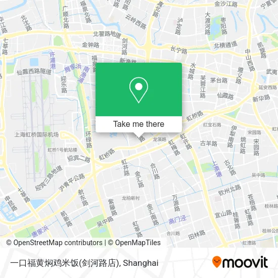 一口福黄焖鸡米饭(剑河路店) map
