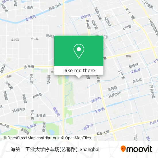 上海第二工业大学停车场(艺馨路) map