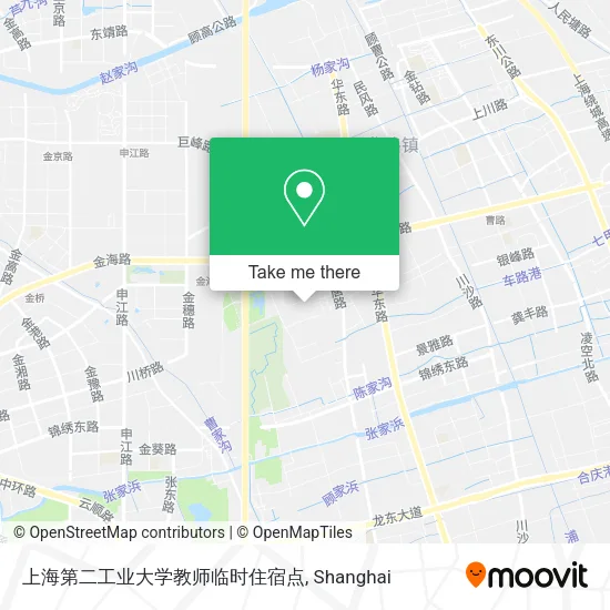 上海第二工业大学教师临时住宿点 map