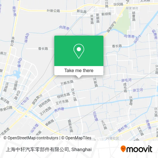 上海中轩汽车零部件有限公司 map