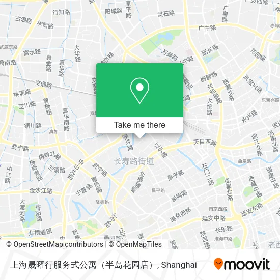 上海晟曜行服务式公寓（半岛花园店） map