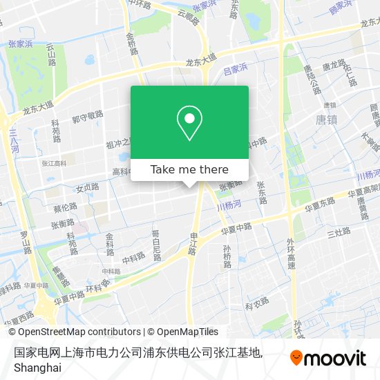 国家电网上海市电力公司浦东供电公司张江基地 map