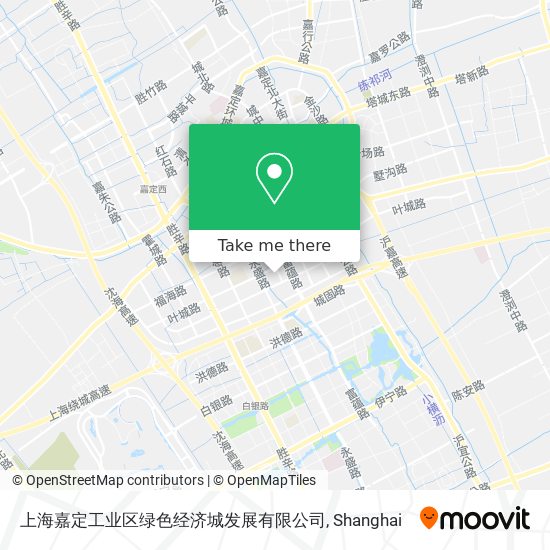 上海嘉定工业区绿色经济城发展有限公司 map