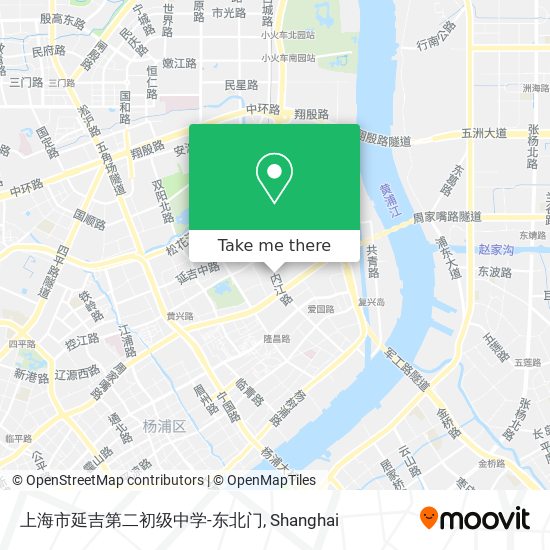 上海市延吉第二初级中学-东北门 map