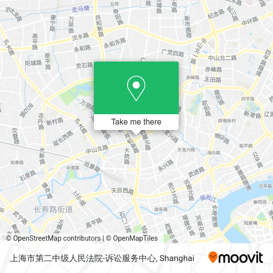 上海市第二中级人民法院-诉讼服务中心 map