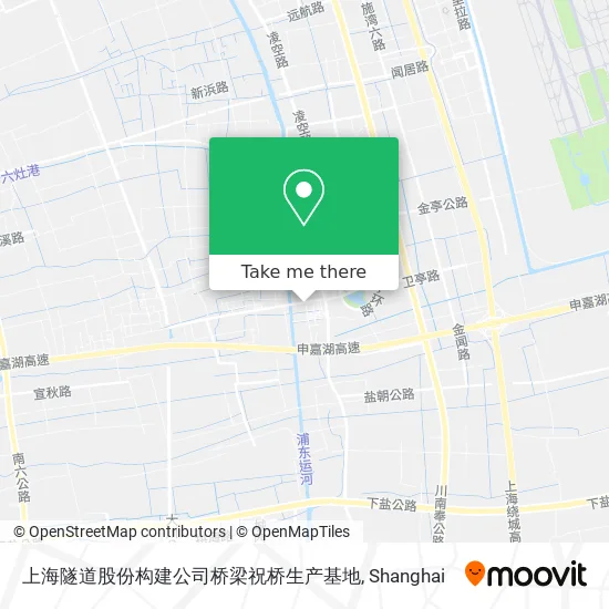 上海隧道股份构建公司桥梁祝桥生产基地 map