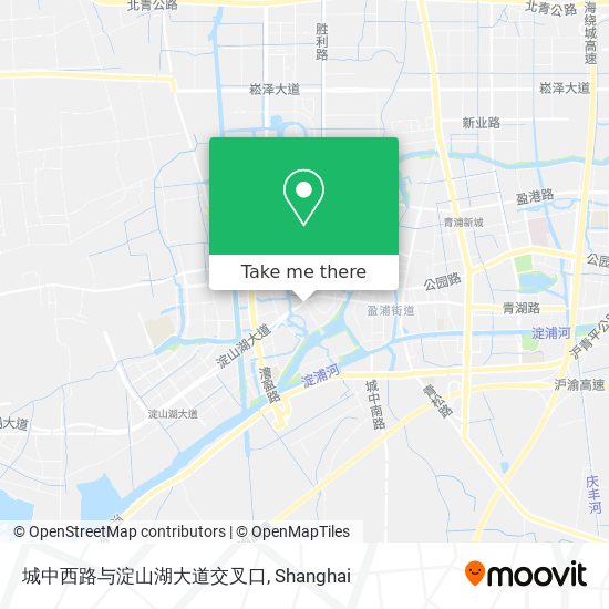 城中西路与淀山湖大道交叉口 map