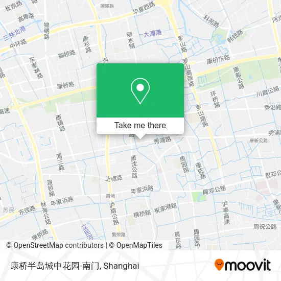 康桥半岛城中花园-南门 map