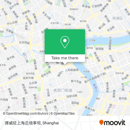 挪威驻上海总领事馆 map