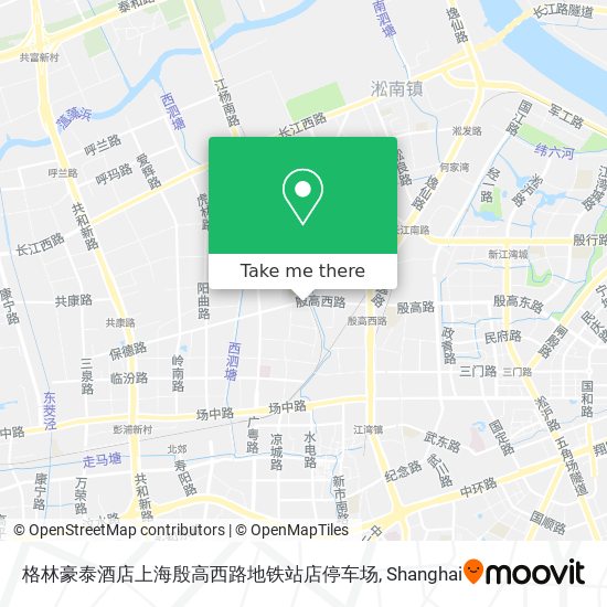 格林豪泰酒店上海殷高西路地铁站店停车场 map