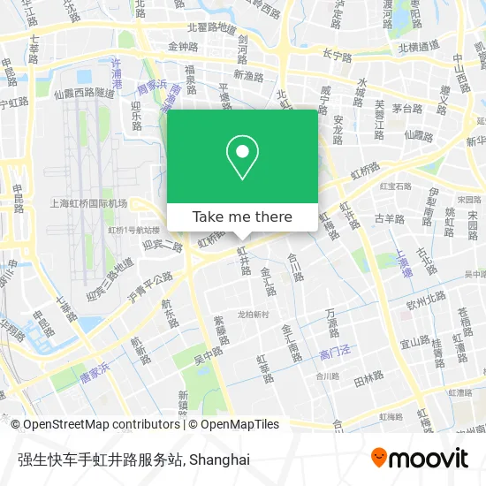 强生快车手虹井路服务站 map