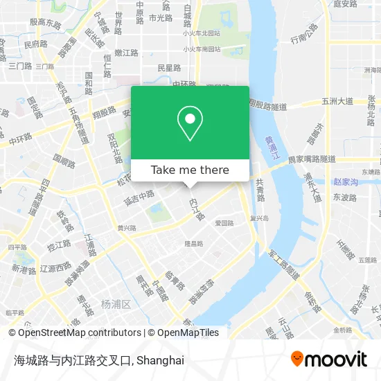海城路与内江路交叉口 map
