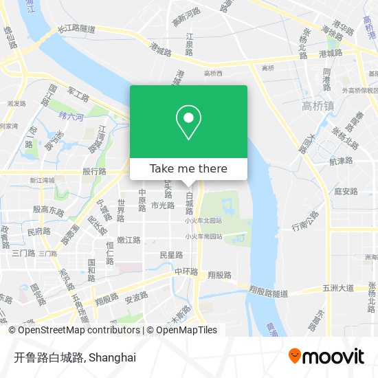 开鲁路白城路 map