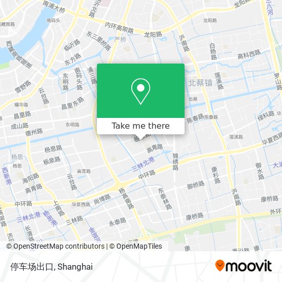停车场出口 map