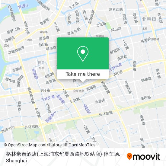 格林豪泰酒店(上海浦东华夏西路地铁站店)-停车场 map