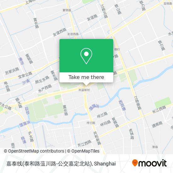 嘉泰线(泰和路蕰川路-公交嘉定北站) map