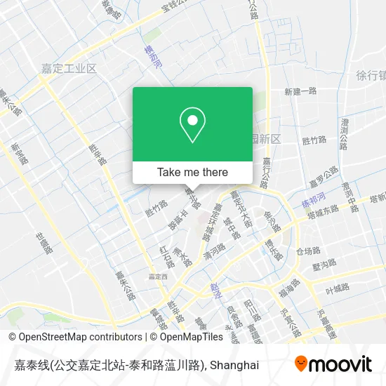 嘉泰线(公交嘉定北站-泰和路蕰川路) map