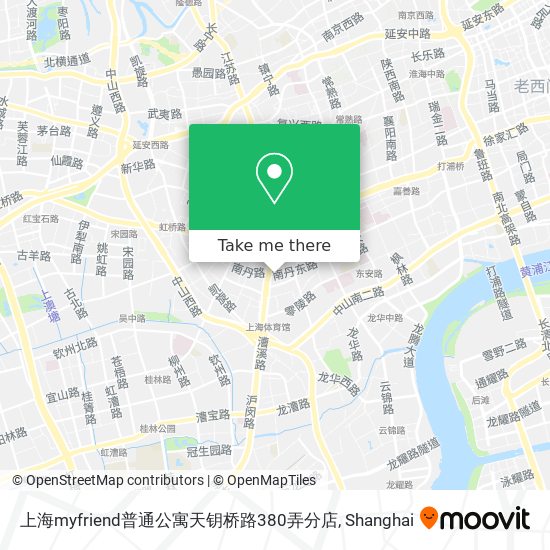 上海myfriend普通公寓天钥桥路380弄分店 map