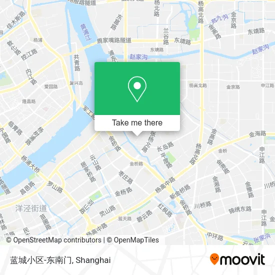 蓝城小区-东南门 map