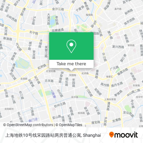 上海地铁10号线宋园路站两房普通公寓 map