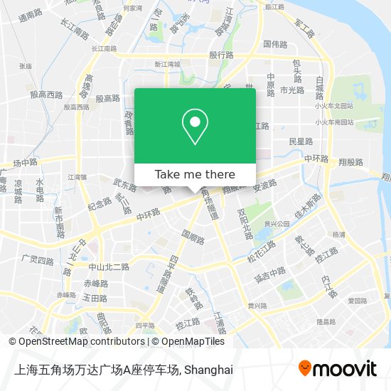 上海五角场万达广场A座停车场 map