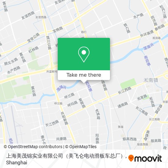 上海美茂锦实业有限公司（美飞仑电动滑板车总厂） map