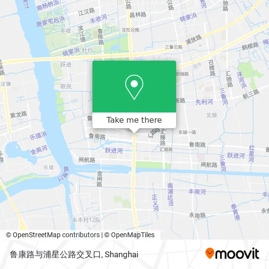 鲁康路与浦星公路交叉口 map