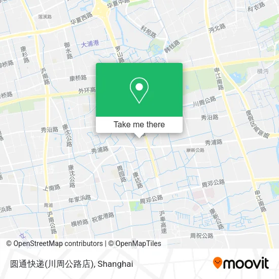 圆通快递(川周公路店) map