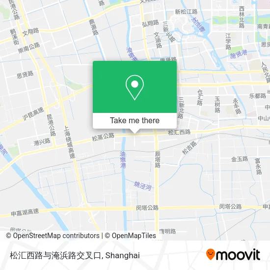 松汇西路与淹浜路交叉口 map