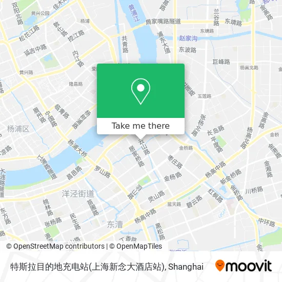特斯拉目的地充电站(上海新念大酒店站) map