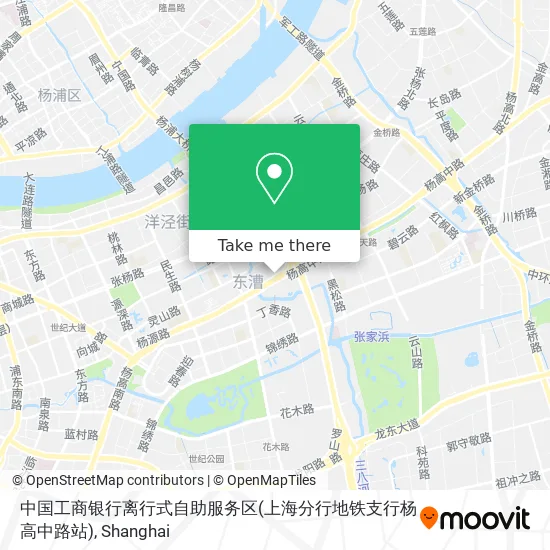 中国工商银行离行式自助服务区(上海分行地铁支行杨高中路站) map