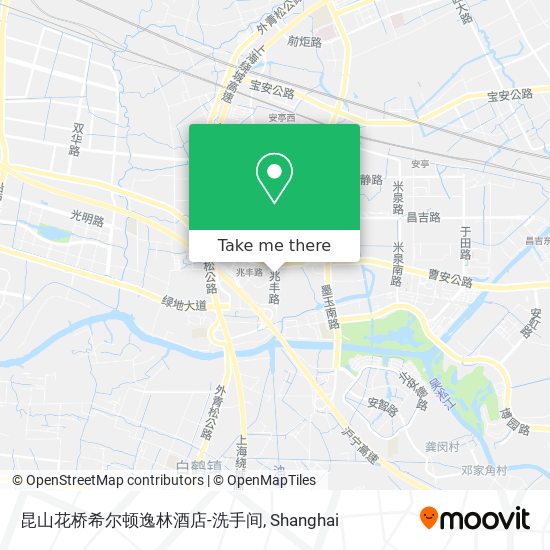 昆山花桥希尔顿逸林酒店-洗手间 map