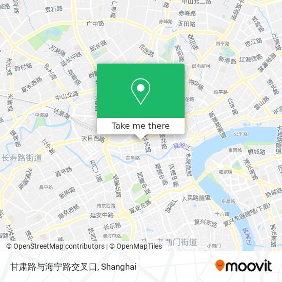 甘肃路与海宁路交叉口 map