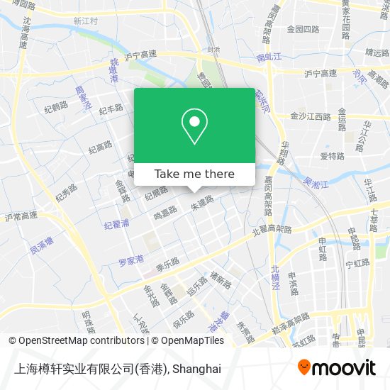 上海樽轩实业有限公司(香港) map