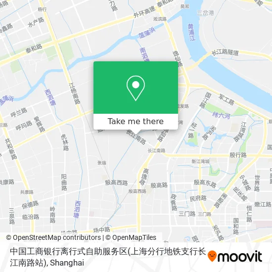 中国工商银行离行式自助服务区(上海分行地铁支行长江南路站) map