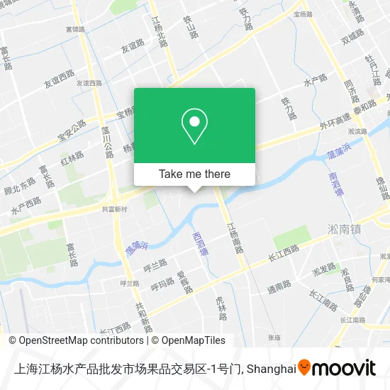 上海江杨水产品批发市场果品交易区-1号门 map
