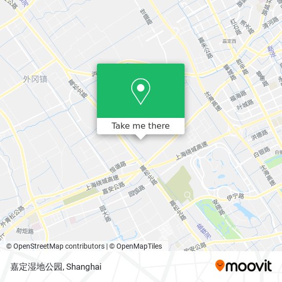 嘉定湿地公园 map