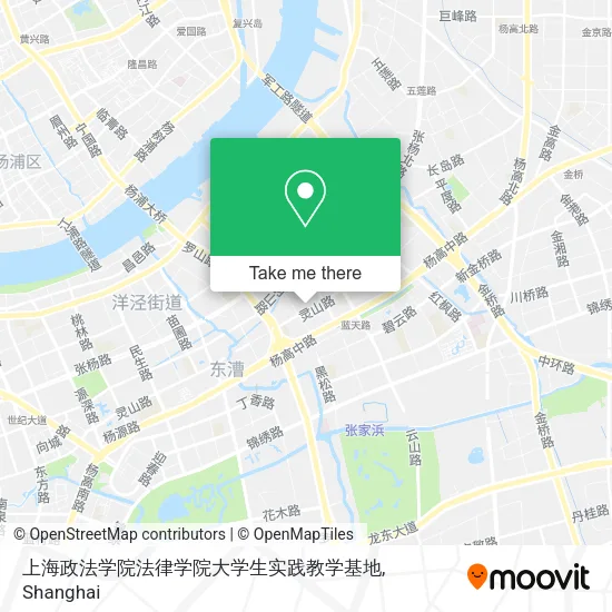 上海政法学院法律学院大学生实践教学基地 map
