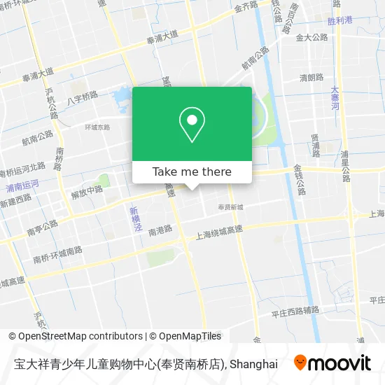 宝大祥青少年儿童购物中心(奉贤南桥店) map