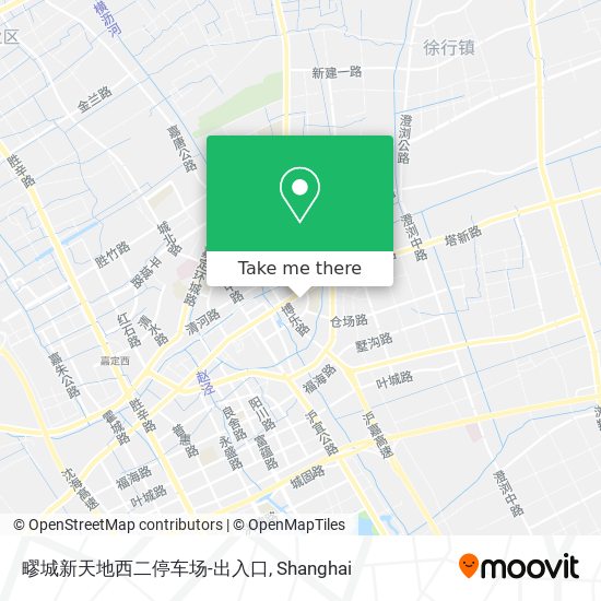 疁城新天地西二停车场-出入口 map