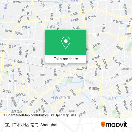 宜川二村小区-南门 map