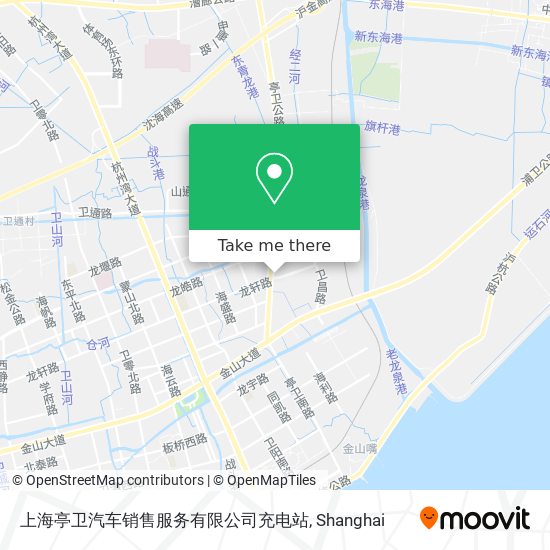 上海亭卫汽车销售服务有限公司充电站 map