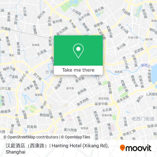 汉庭酒店（西康路）| Hanting Hotel (Xikang Rd) map