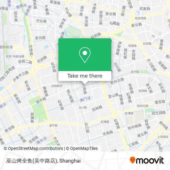 巫山烤全鱼(吴中路店) map