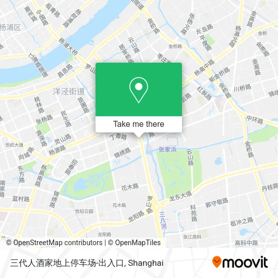 三代人酒家地上停车场-出入口 map