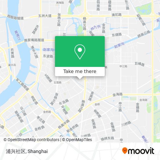 浦兴社区 map