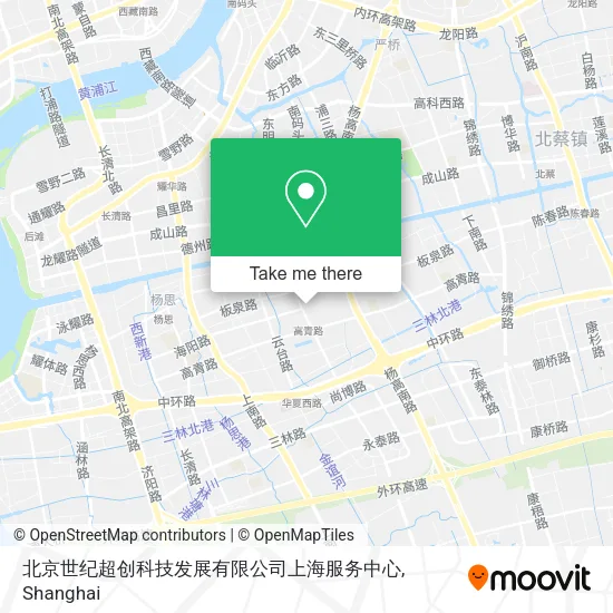 北京世纪超创科技发展有限公司上海服务中心 map