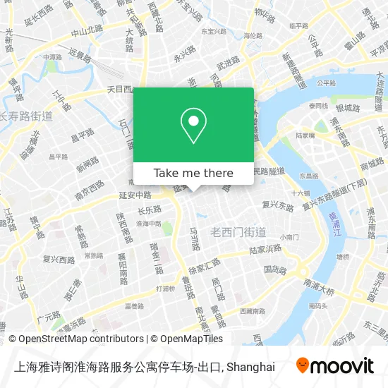 上海雅诗阁淮海路服务公寓停车场-出口 map